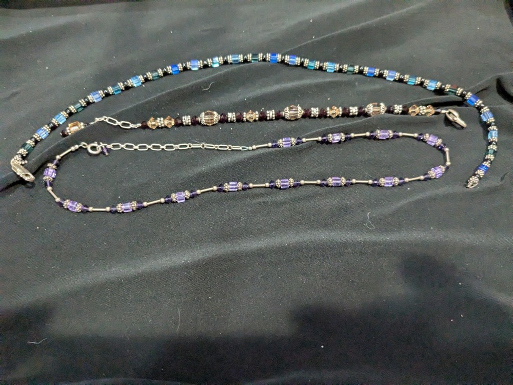 Three-Piece Sterling Two Necklace One Bracelet