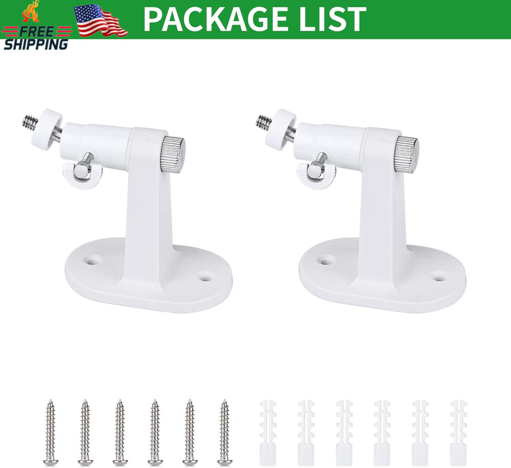 2Pack Adjustable Security Wall Mount Bracket for Google Nest Cam Outdoor or Indo