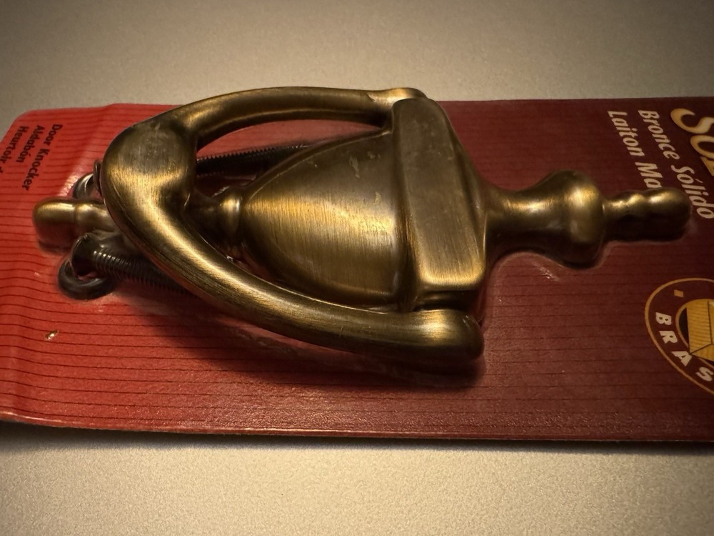 NEW in Package Ives SOLID BRASS DOOR KNOCKER