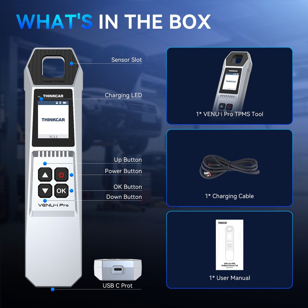 VENU Ipro & VENU5 Tire Pressure Sensor programming THINKCAR TPMS Tool Set NEW