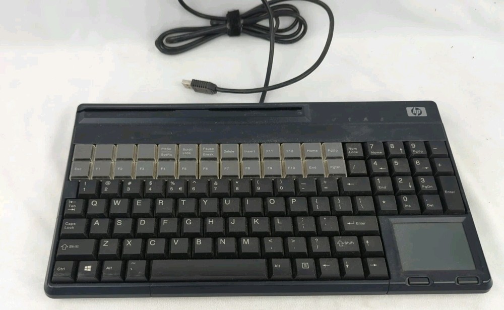 HP SPOS Programable Black Wired USB Keyboard Mouse POS G86-62411EUAISA