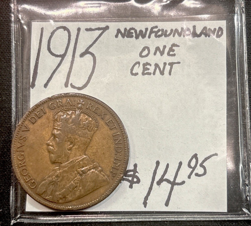 1913 Newfoundland Large Cent! ENN Coins