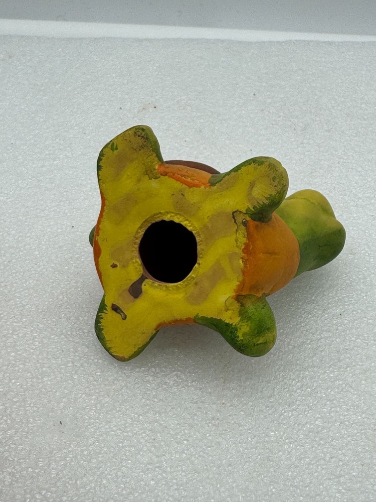 Vintage Kitschy Ceramic Turtle Figurine
