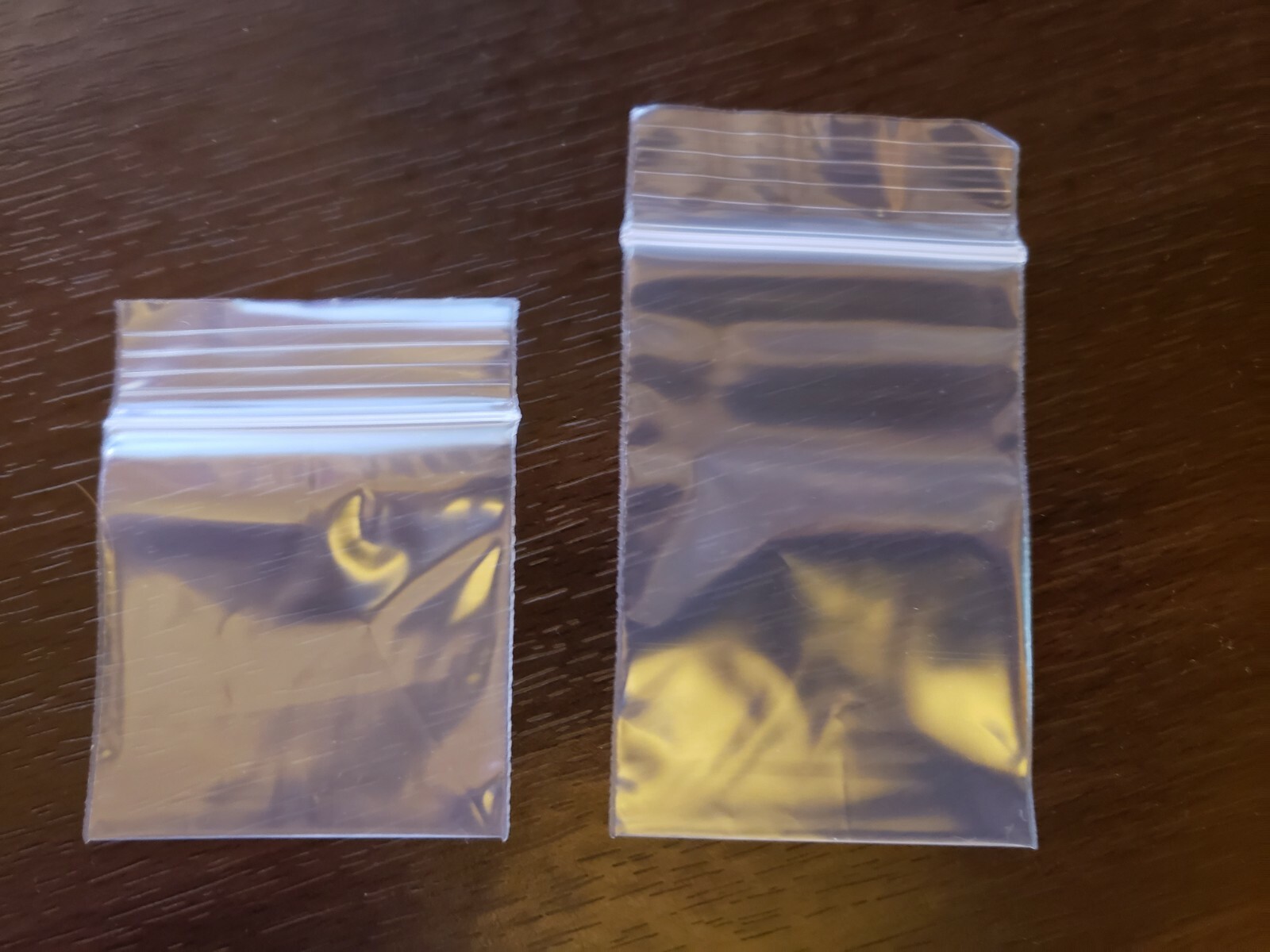 Clear Small Zip Seal Top Lock 2"x 2" 2"x 3" Plastic Bags 2Mil Jewelry Baggies