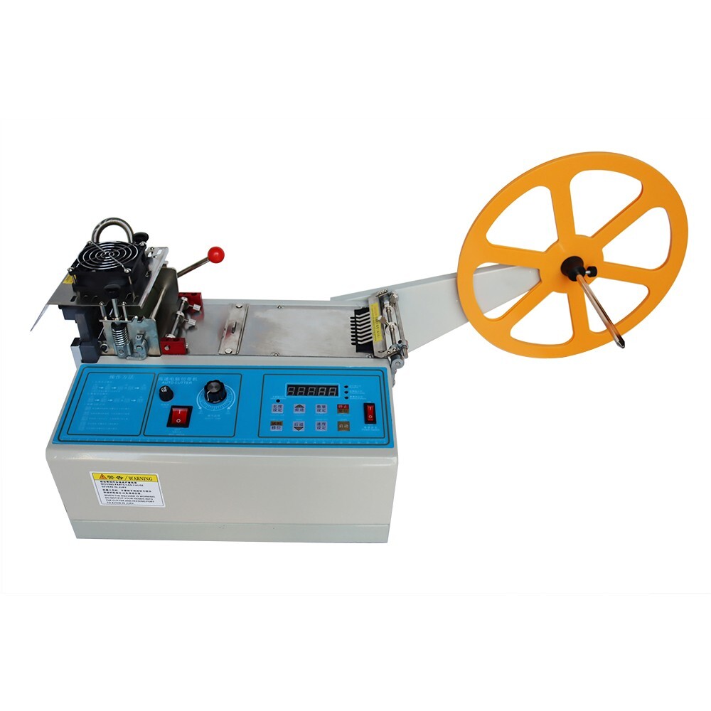 220V Hot Cold Automatic Belt Tape Cutting Machine Textile Cutter Digital Display