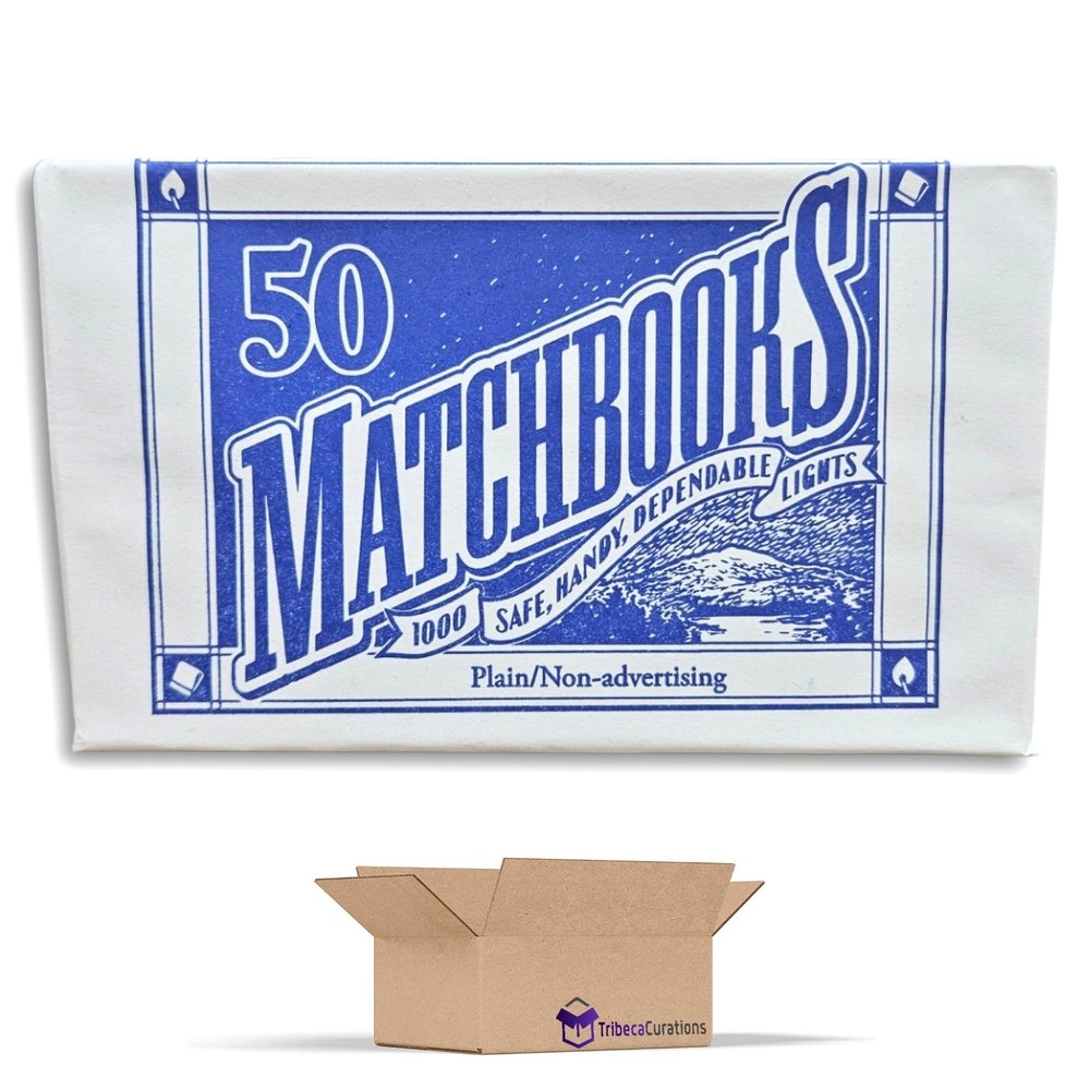 Plain White Matchbooks Value Pack | 50 Count Box | Pack of 5