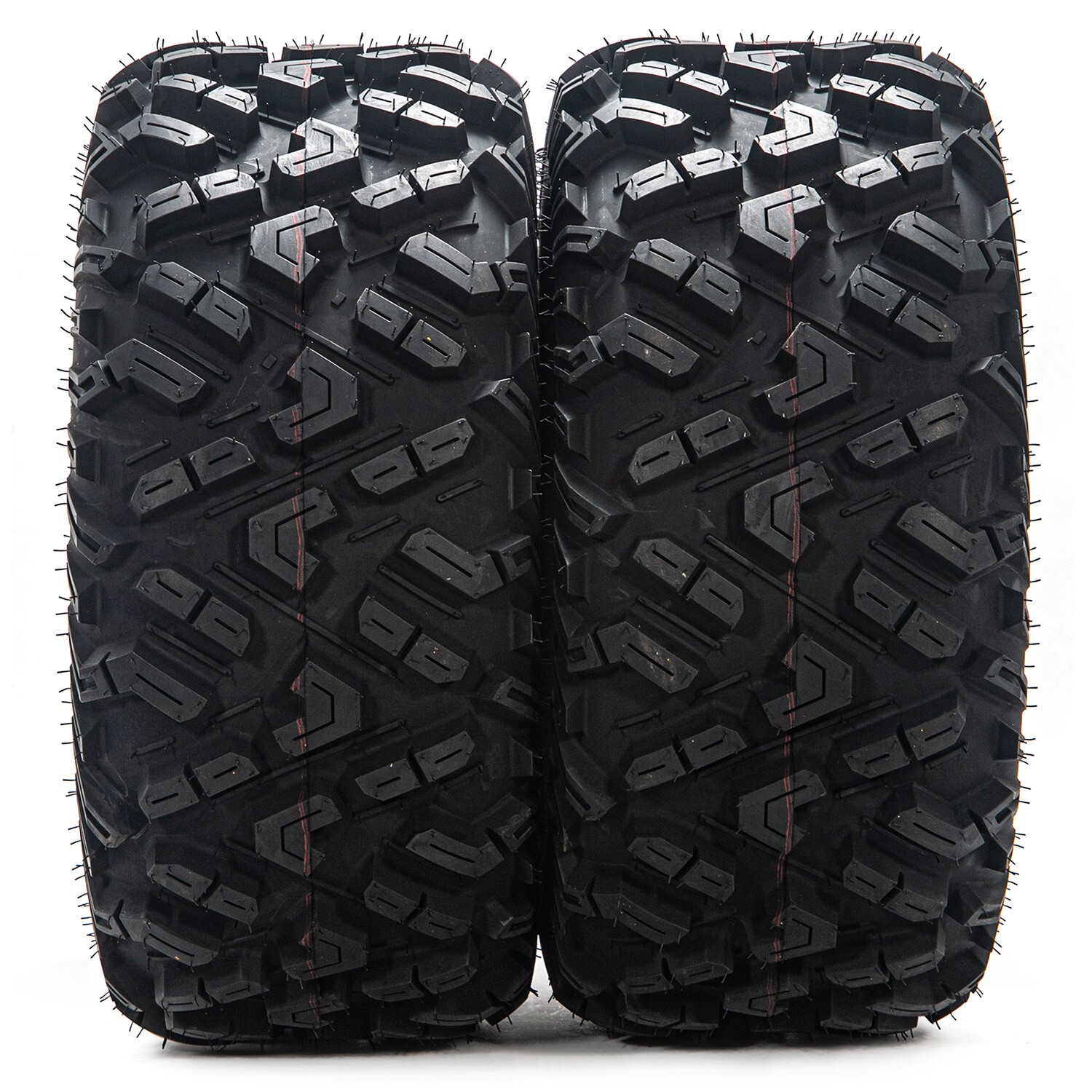 Set 2 25x11-12 25x11x12 6Ply ATV UTV All Terrain Mud Tires 25 11 12 Replacement