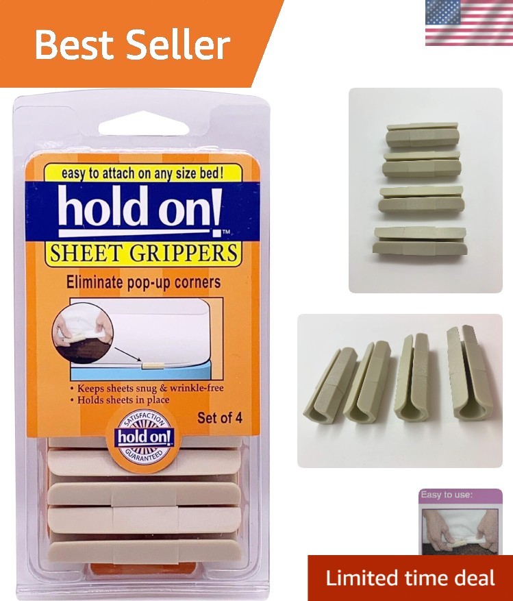 Multi-Purpose Sheet Grippers – Easy 4 Piece Set for Snug Fitting Sheets