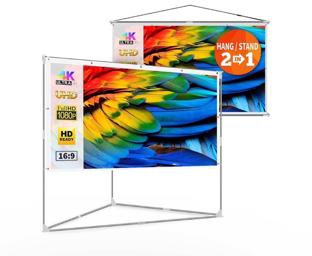 JaeilPLM 100-inch Portable Projector Screen