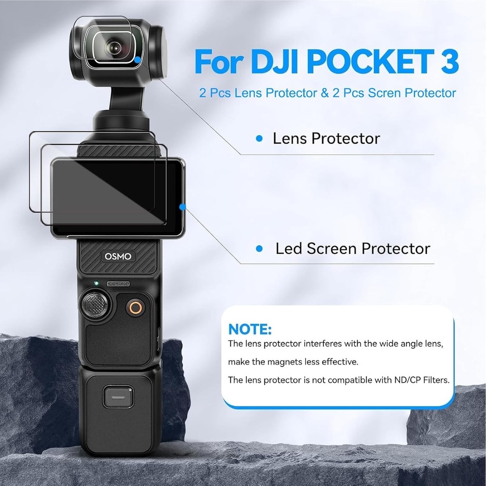 Comprehensive Non-Electronic Accessory Kit for Osmo Pocket 3 with Carry Case