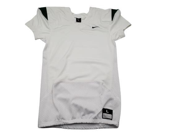 Nike Size LARGE Vapor On Field White Green Training Football Jersey $75 845929