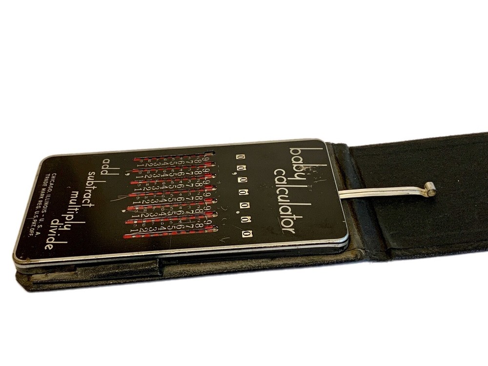 Vintage Manual Baby Calculator USA Made Basic Math Functions Classic Design
