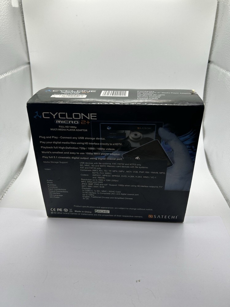 Satechi Cyclone Micro 2+ Full HD HDMI 1080P Multimedia Player