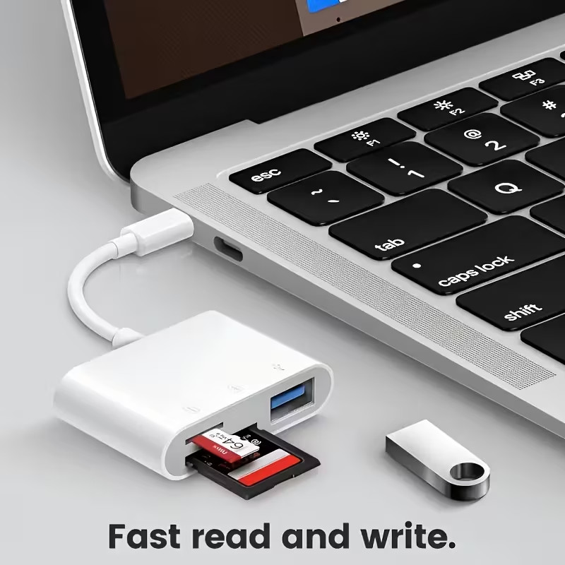 NEW ✨ USB-C to SD/TF/Micro SD Card Reader HIGHSPEED Android/iOS/Windows😍