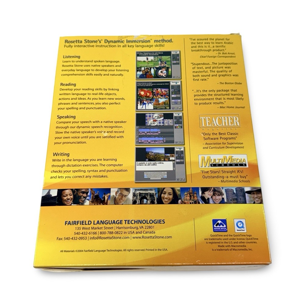 Rosetta Stone Arabic Level 1 & 2 Language Learning Set Complete Open Box