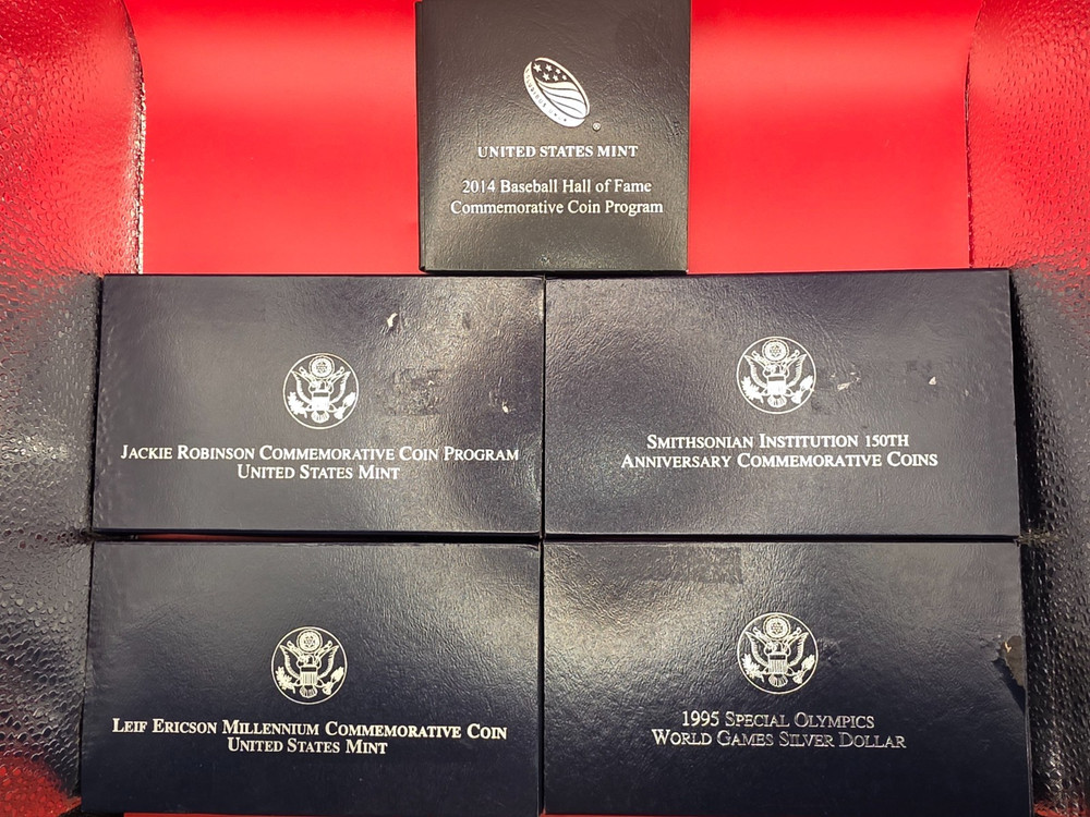 (20) Empty Assorted US Mint Boxes with COAs