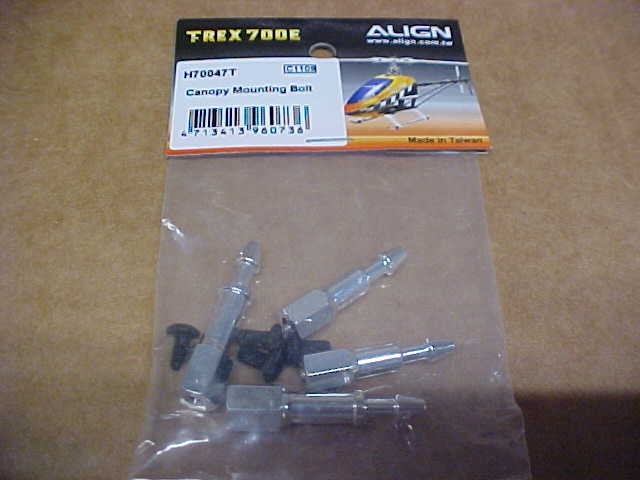 ALIGN H70047T = CANOPY MOUNTING BOLT: TREX 700E (NEW)