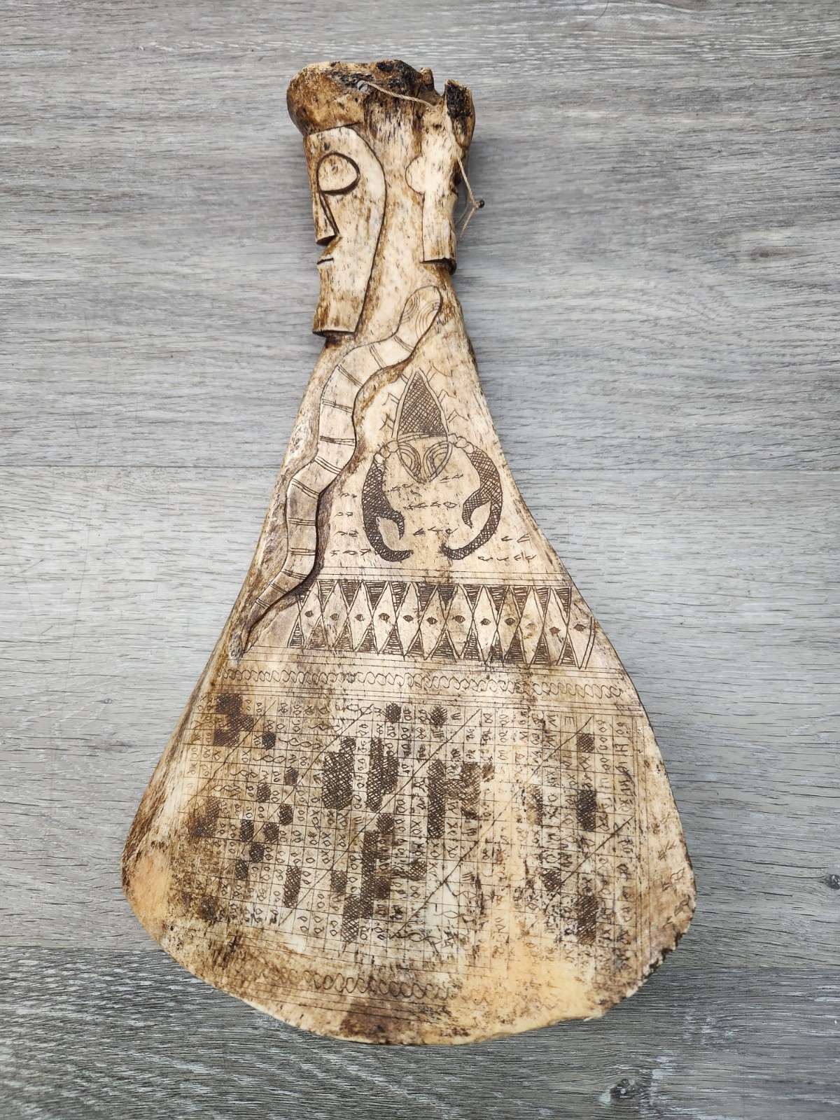 Batak Ritual Shamans Divination Tool Calendar, 13" 1900S