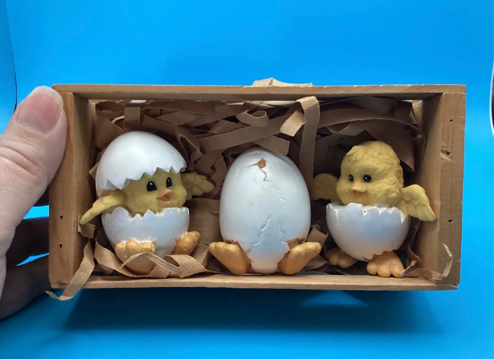 Vintage 1984 Critter Littles Baby Chick Figurine Egg Hatchling for Easter NIB