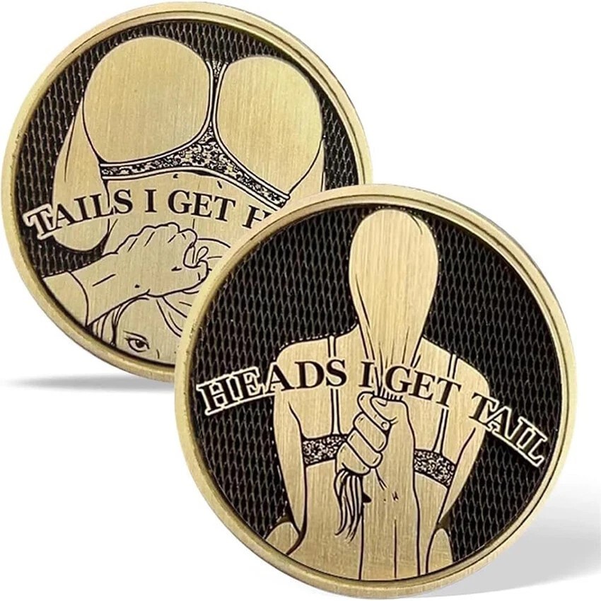 Rare Sexy Lady Coin Collectible Gift - Heads/Tails Challenge Medal-Free Shipping