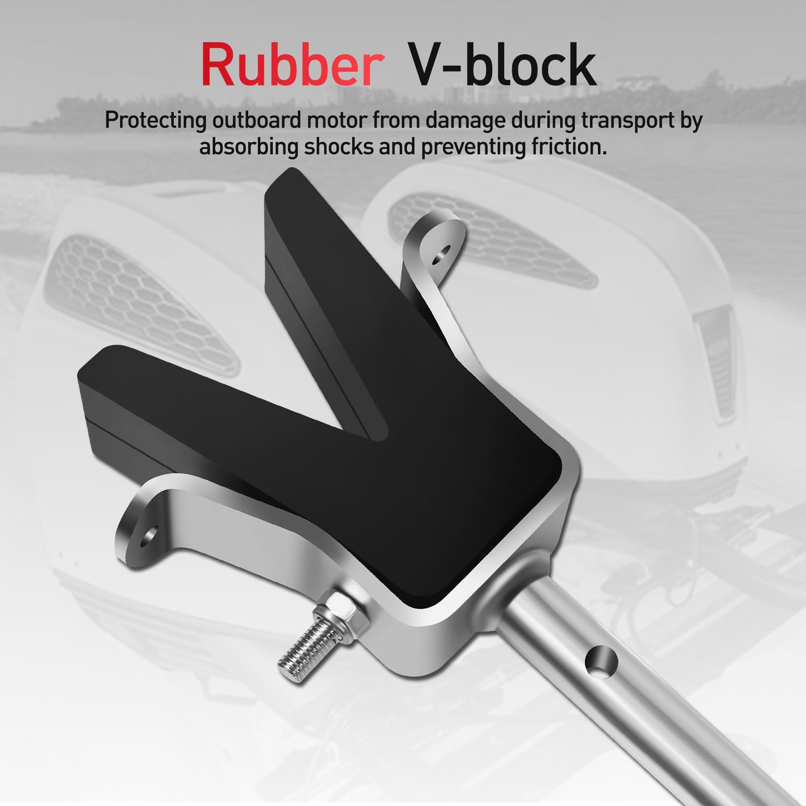 Heavy Duty Transom Saver 28-59" Adjustable Support Bar 150HP Boat