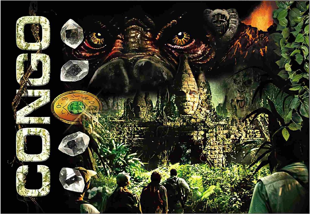 Williams CONGO Pinball Machine Translite  Awesome ARTWORK CUSTOM