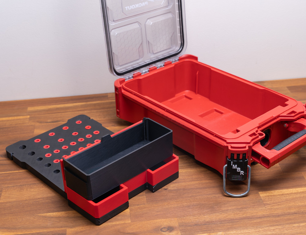 1/2" & 1/4" Router Bit Insert Tray for Packout Organiser Boxes | 3D Printed