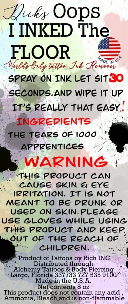 Dick’s Oops I Inked The Floor