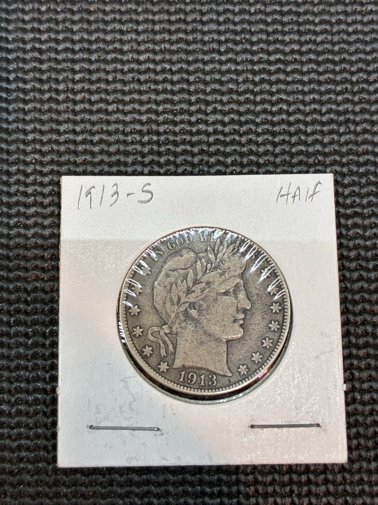 1913 S Barber Half Dollar,COMPLETELY ORIGINAL. Better Date