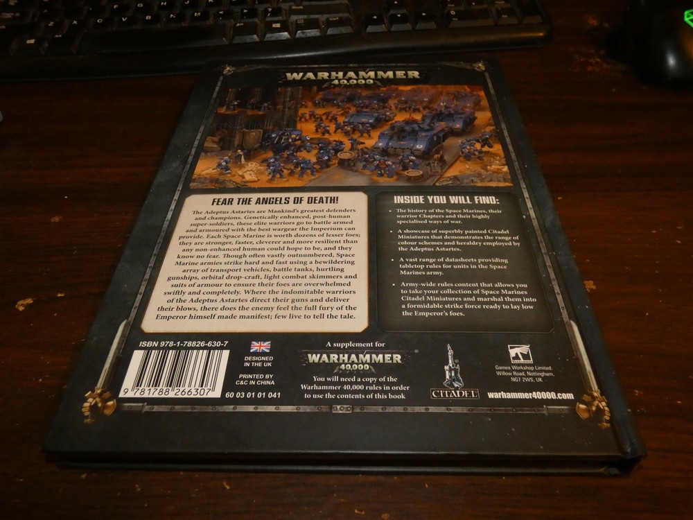 Warhammer 40k: Codex: Space Marines Hardcover: 2019