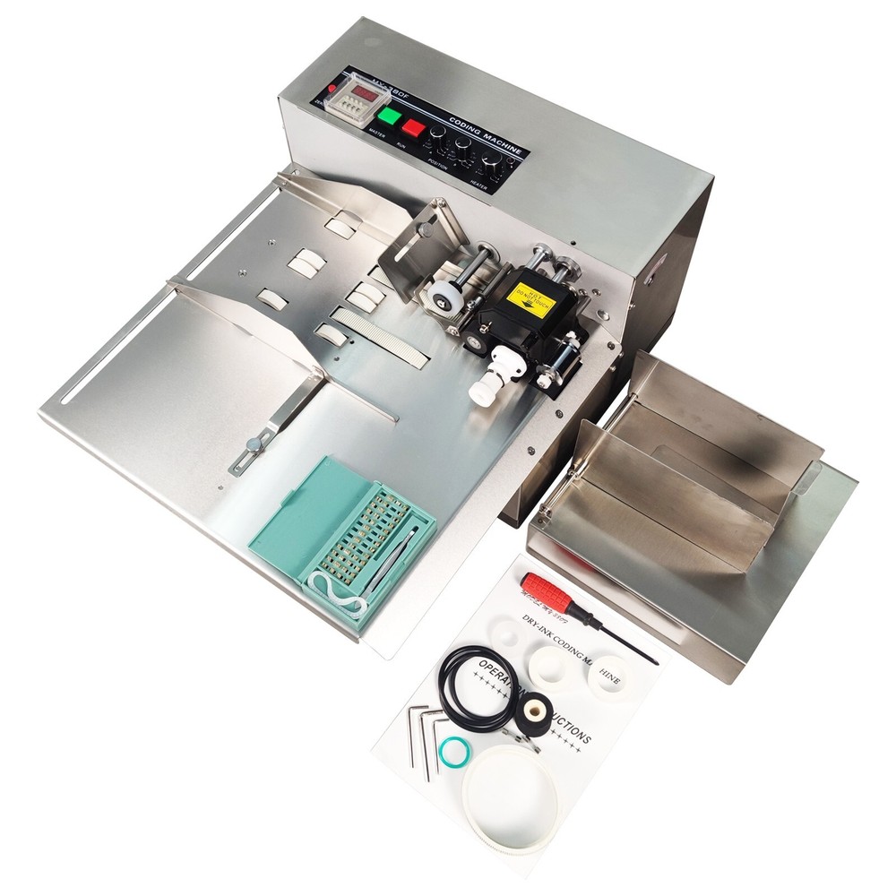 MY-380F Plat Surface Dry Ink Coding Machine Print Date Label 110V
