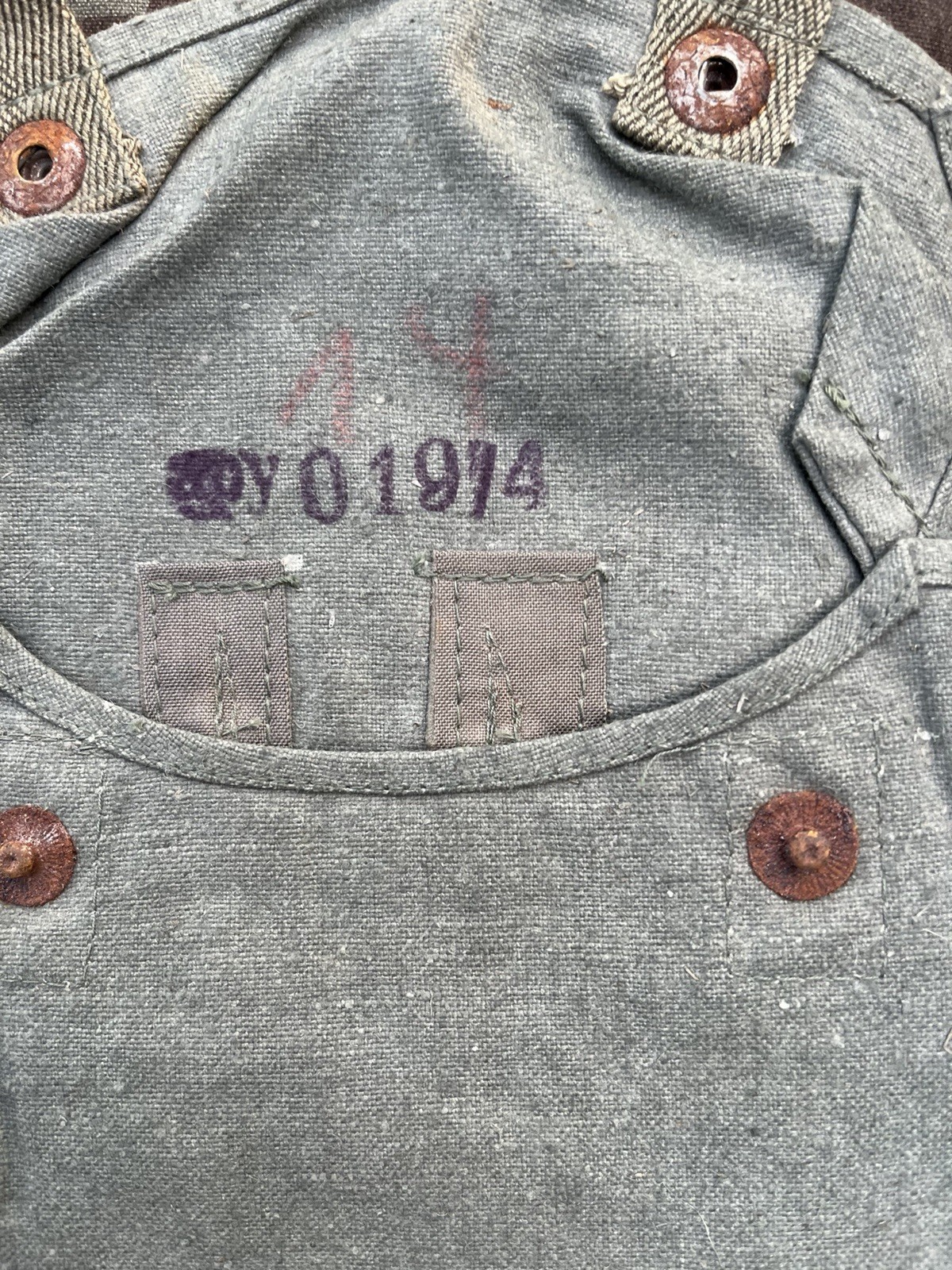 ORIGINAL WWII WW2 German Gas Cape/Gas Sheet Bag Wehrmacht UNISSUED NOS