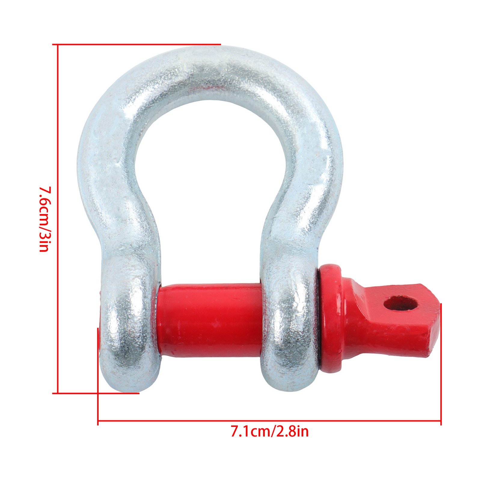 10 Pcs 1/2" Bow-Shaped D Ring Anchor Shackles with Clevis Screw Pin 4400 Lbs WLL