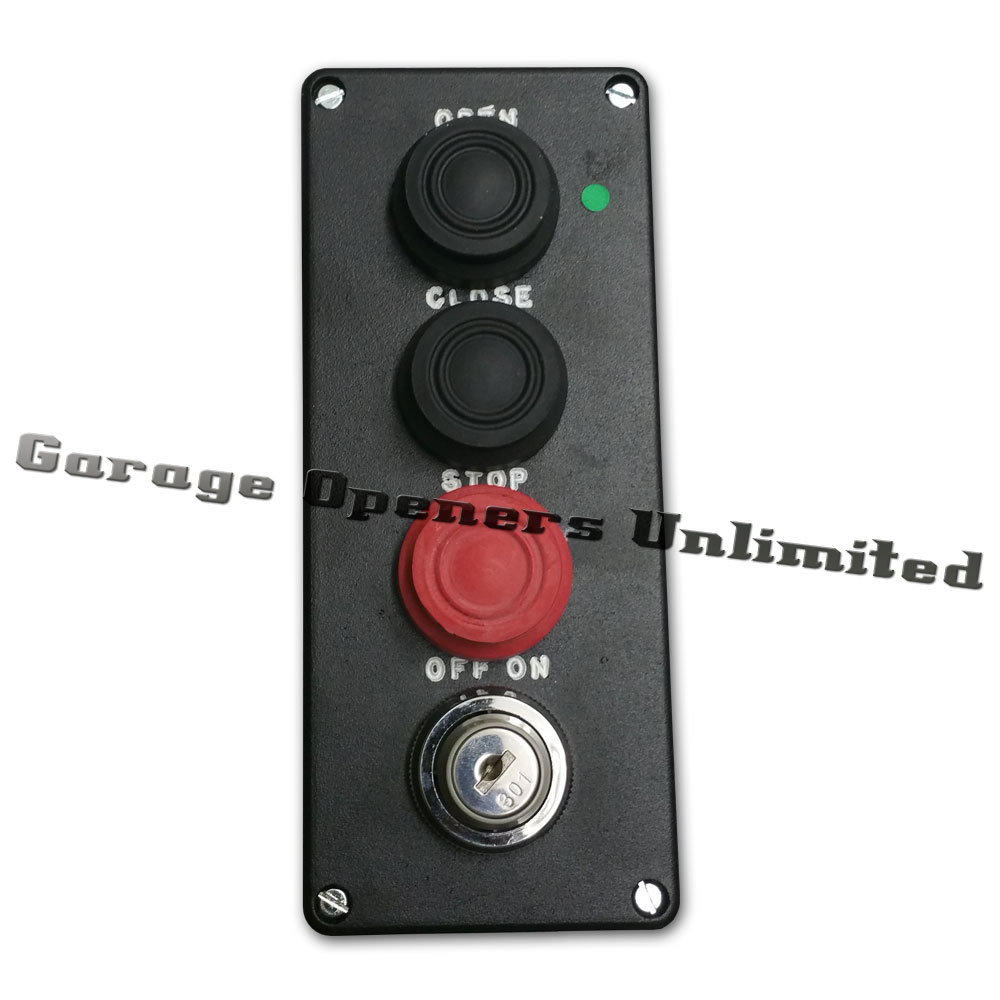 Liftmaster 02406 3-Button Outdoor Surface Mount Station with Single Key Control