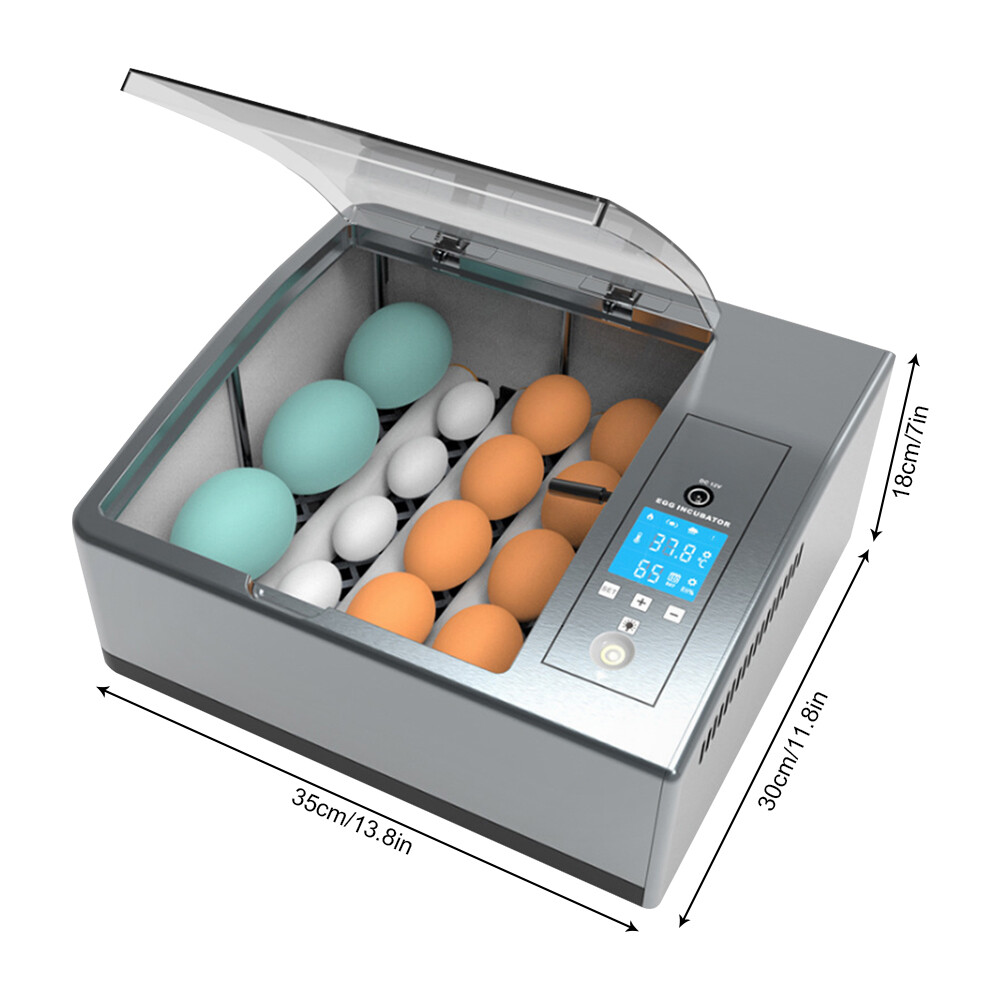Double-power 16PCS Eggs Automatic Smart Incubator Hatcher w/Temp Control Turning