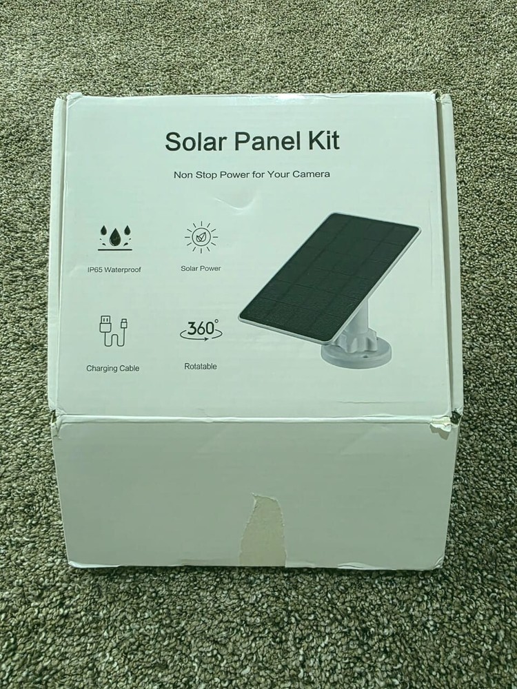 (2) 7"X5" Solar Charging Panel for MICRO USB Camera 5V