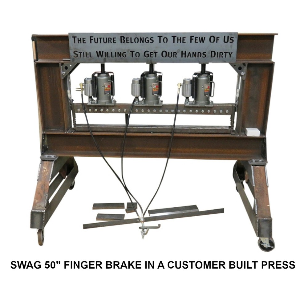 50" Press Brake DIY Builder Kit Builder Kit With Adjustable Back Stop.