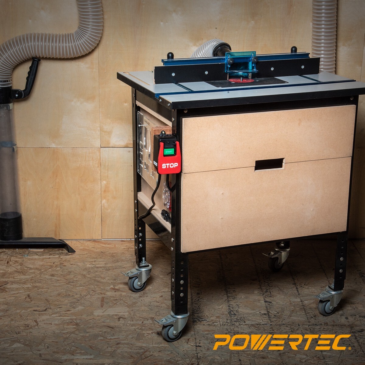 POWERTEC 71754 Safety Paddle Switch for Router Tables & Saws