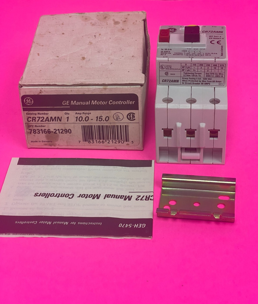 GE CR72AMN Manual Motor Controller 10-15A 3-Pole 690V