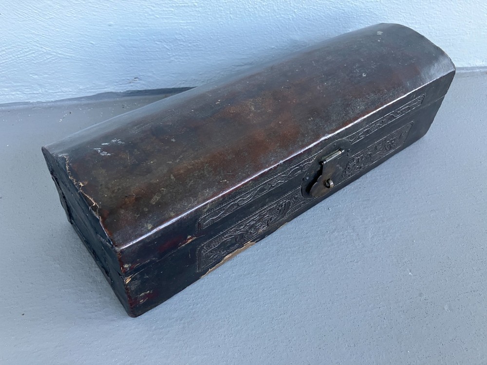 Antique Chinese Leather Document Case