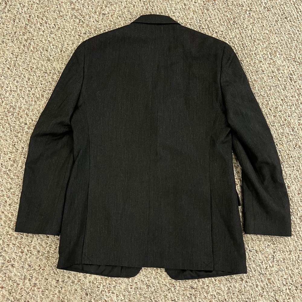 Izod Blazer Mens Rayon Blend Herringbone 42L