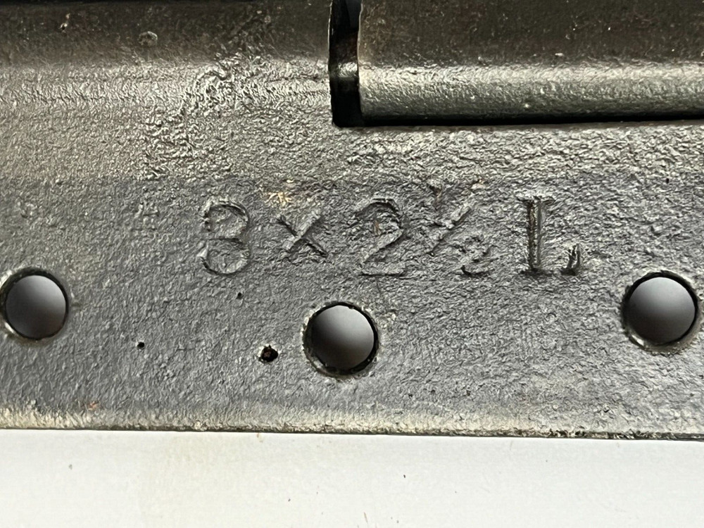 Set 2 Black Door window Shutter Hinges Right Left 2.5 x 3"