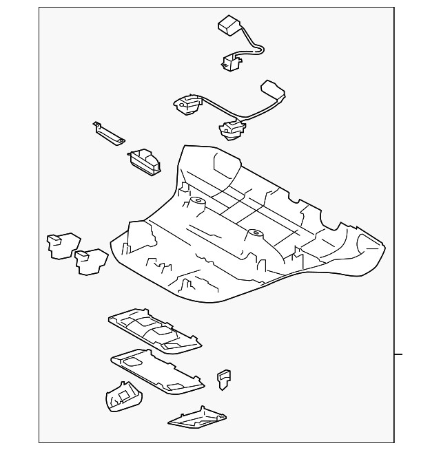 Genuine Subaru Overhead Console 92151XC16A