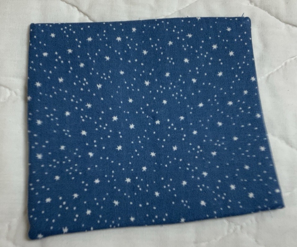 Antique Patchwork Quilt Table Topper, Early Calico Prints, Triangles, Navy, Wine