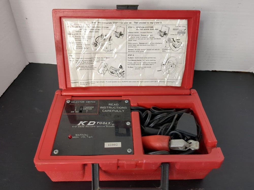 KD Tools 2632 Portable Ignition System Bypass for Breakdowns K-D W/Red Case READ
