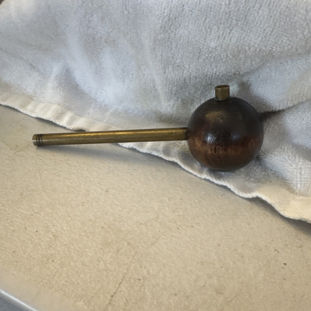 Vintage Muzzleloader Ball Starter Brass & Wood