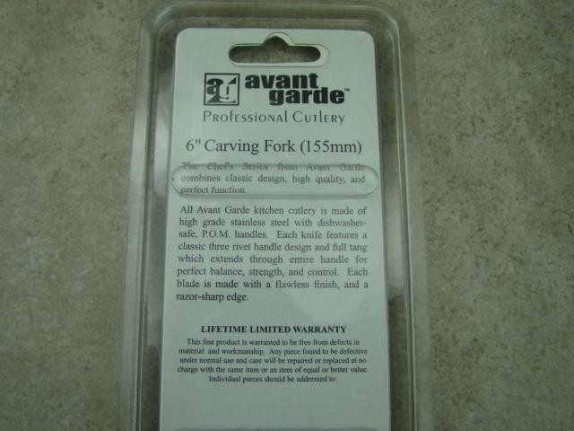 Avant Garde 6" Carving Fork