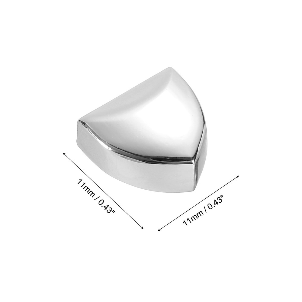 4Pcs Metal Zipper Stoppers, Belt Tip Pull Top Ends Tail Clip, Silver
