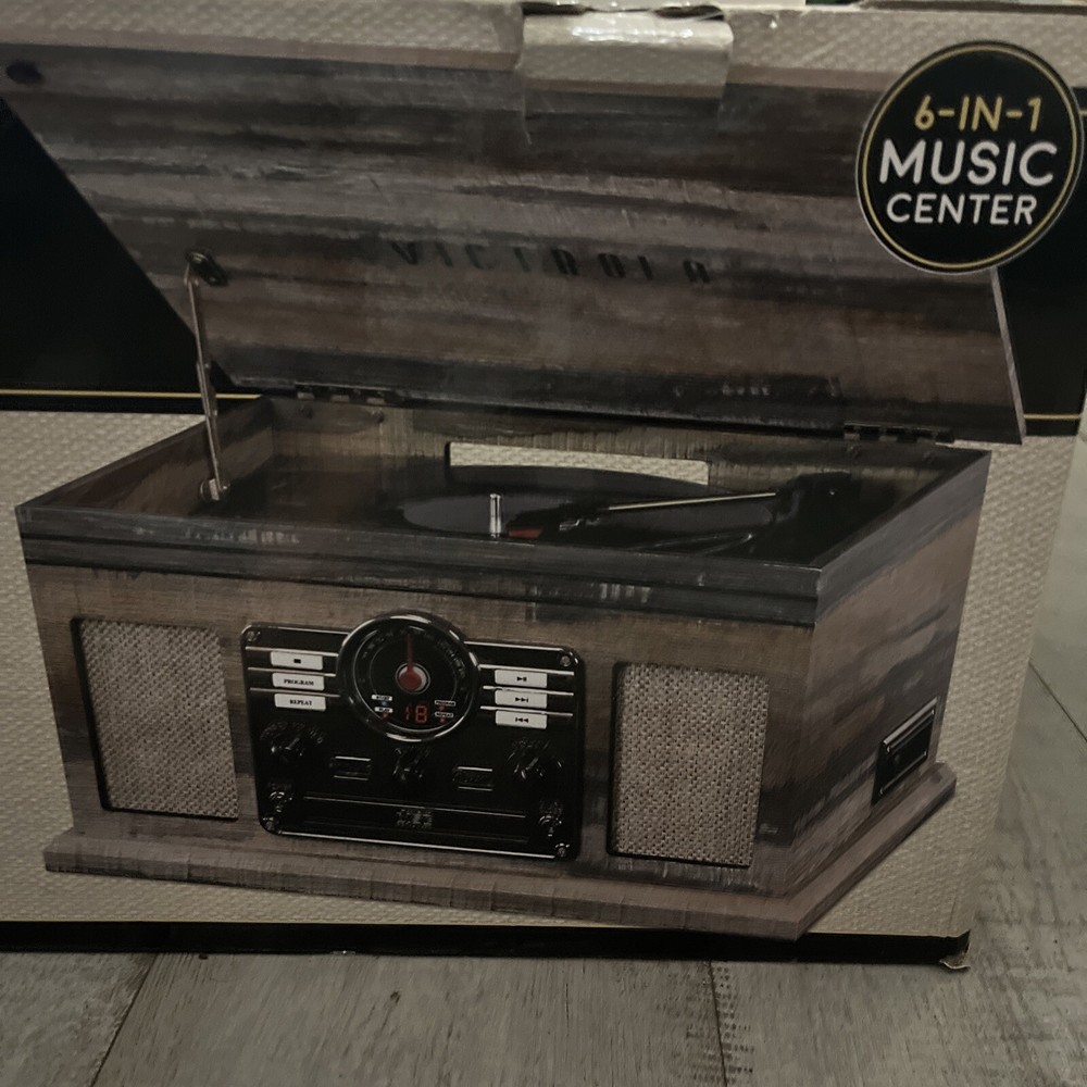 Victrola Quincy 6-1 Nostalgic Bluetooth Record Player - READ DESCRIPTION