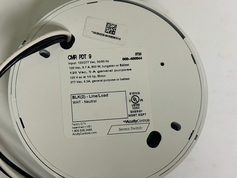 Sensor Switch (CMR-PDT-9) Dual Technology Ceiling Mount Occupancy Sensor